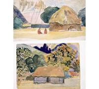PMEFGJDPE Famous Painting Poster Wall Decor Art Print Images Illustrations From 'noa Noa a Tahiti' Published by Paul Gauguin Animal Posters for Home Decor 60x90cm