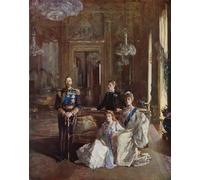 PMEFGJDPE Famous Painting Poster Wall Decor Art Print Images King George V Queen Mary Theof Wales by Lavery Animal Posters for Home Decor 60x90cm
