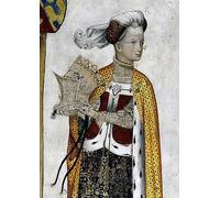 PMEFGJDPE Famous Painting Poster Wall Decor Art Print Images Marquises of Saluzzo and Their Wives As Historical by Giacomo Jaquerio Animal Posters for Home Decor 60x90cm