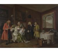 PMEFGJDPE Famous Painting Poster Wall Decor Art Print Images Marriage A-la-mode by William Hogarth Animal Posters for Home Decor 60x90cm