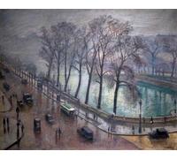 PMEFGJDPE Famous Painting Poster Wall Decor Art Print Images Paris the Quai Conti in Autumn by Albert Marquet Animal Posters for Home Decor 60x90cm