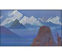 PMEFGJDPE Famous Painting Poster Wall Decor Art Print Images Path to Kailas by Nicholas Roerich Animal Posters for Home Decor 60x90cm