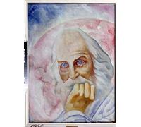 PMEFGJDPE Famous Painting Poster Wall Decor Art Print Images Portrait De L ecrivain Americain Walt Whitman by Boris Dmitrievich Grigoriev Animal Posters for Home Decor 60x90cm
