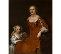 PMEFGJDPE Famous Painting Poster Wall Decor Art Print Images Portrait of Margaret Howard Countess of Carlisle and Lady Russell by Van Dyck Animal Posters for Home Decor 60x90cm