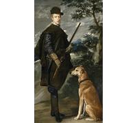 PMEFGJDPE Famous Painting Poster Wall Decor Art Print Images Portrait of the Cardinal Infant Fernando De Austria by Diego Velázquez Animal Posters for Home Decor 60x90cm