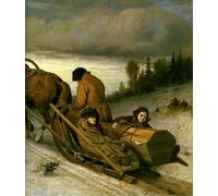PMEFGJDPE Famous Painting Poster Wall Decor Art Print Images Seeing the Dead Vasily Grigorievich Perov Animal Posters for Home Decor 60x90cm