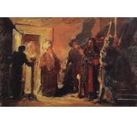 PMEFGJDPE Famous Painting Poster Wall Decor Art Print Images Study for christ and Anna by Nikolai Ge Animal Posters for Home Decor 60x90cm