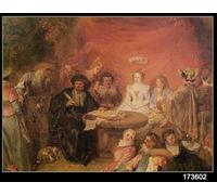 PMEFGJDPE Famous Painting Poster Wall Decor Art Print Images the Bride and Grooms Table by Jean Antoine Watteau Animal Posters for Home Decor 60x90cm