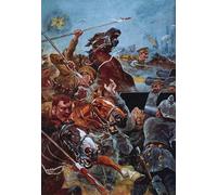 PMEFGJDPE Famous Painting Poster Wall Decor Art Print Images the Charge of the Th Lancers During the Retreat From Mons by Famous Artist Animal Posters for Home Decor 60x90cm