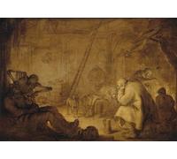 PMEFGJDPE Famous Painting Poster Wall Decor Art Print Images the End of Misery by Adriaen Pietersz Van De Venne Animal Posters for Home Decor 60x90cm