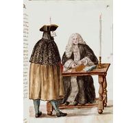 PMEFGJDPE Famous Painting Poster Wall Decor Art Print Images the Game Room a Character Masks in Front of the Dealer Pulling Cards by Jan Van Grevenbroeck Animal Posters for Home Decor 60x90cm