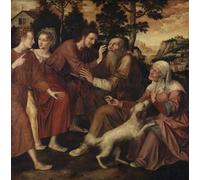 PMEFGJDPE Famous Painting Poster Wall Decor Art Print Images the Healing of Tobit by Jan Massys or Metsys Animal Posters for Home Decor 60x90cm
