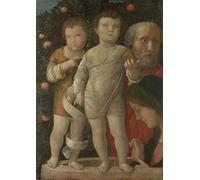 PMEFGJDPE Famous Painting Poster Wall Decor Art Print Images the Holy Family with Saint by Andrea Mantegna Animal Posters for Home Decor 60x90cm