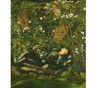 PMEFGJDPE Famous Painting Poster Wall Decor Art Print Images the Knights and the Briar Rose by Edward Burne Jones Animal Posters for Home Decor 60x90cm