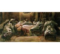 PMEFGJDPE Famous Painting Poster Wall Decor Art Print Images the Last Supper by Jacques Animal Posters for Home Decor 60x90cm