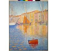 PMEFGJDPE Famous Painting Poster Wall Decor Art Print Images the Red Buoy Painting by Paul Signac Animal Posters for Home Decor 60x90cm