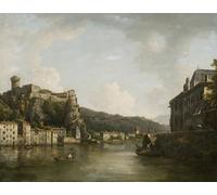 PMEFGJDPE Famous Painting Poster Wall Decor Art Print Images View of the Chateau De Pierre-encise on the Rhone Lyon by William Marlow Animal Posters for Home Decor 60x90cm