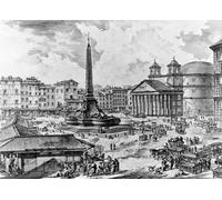 PMEFGJDPE Famous Painting Poster Wall Decor Art Print Images View of the Piazzaa Rotonda From the 'views of Series by Battista Piranesi Animal Posters for Home Decor 60x90cm