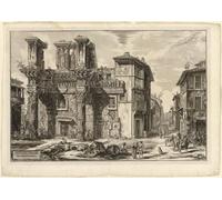PMEFGJDPE Famous Painting Poster Wall Decor Art Print Images View of the Remains of the Forum of Nerva by Battista Piranesi Animal Posters for Home Decor 60x90cm