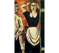 PMEFGJDPE Famous Painting Poster Wall Decor Art Print Images Waiters and Cloakroom Attendants by Max Beckmann Animal Posters for Home Decor 60x90cm