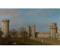 PMEFGJDPE Famous Painting Poster Wall Decor Art Print Images Warwick Castle East Front From the Courtyard by Canaletto Animal Posters for Home Decor 60x90cm