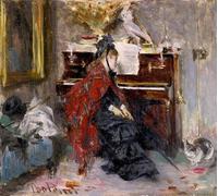 PMEFGJDPE Famous Painting Poster Wall Decor Art Print Images Woman At the Piano Animal Posters for Home Decor 60x90cm