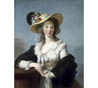 PMEFGJDPE Famous Painting Poster Wall Decor Art Print Images Yolande Martine Gabrielle De Polastron Duchess of Polignac by Elisabeth Louise Vigee Lebrun Animal Posters for Home Decor 60x90cm