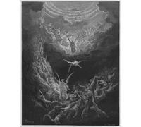 PMEFGJDPE Famous Painting Print Artwork Premium Artwork Bible the Last Judgment by Gustave Dore Modern Canvas for Home Decor 60x90cm