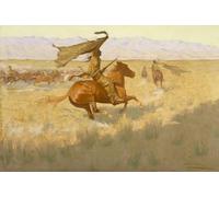 PMEFGJDPE Famous Painting Print Artwork Premium Artwork Change of Ownership by Frederic Remington Modern Canvas for Home Decor 60x90cm