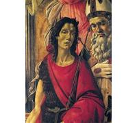 PMEFGJDPE Famous Painting Print Artwork Premium Artwork Enthroned lady with the child angels and saints by Sandro Botticelli Modern Canvas for Home Decor 60x90cm