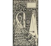 PMEFGJDPE Famous Painting Print Artwork Premium Artwork Illustration to the Book The death of Arthur by Aubrey Beardsley Modern Canvas for Home Decor 60x90cm