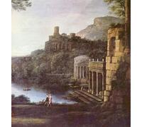 PMEFGJDPE Famous Painting Print Artwork Premium Artwork Landscape with the Nymph Egeria and King Numa by Claude Lorrain Modern Canvas for Home Decor 60x90cm