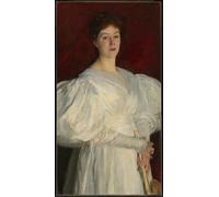 PMEFGJDPE Famous Painting Print Artwork Premium Artwork Mrs Frederick Barnard by John Singer Sargent Modern Canvas for Home Decor 60x90cm