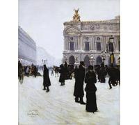 PMEFGJDPE Famous Painting Print Artwork Premium Artwork Outside the Opera Paris by Jean Beraud Modern Canvas for Home Decor 60x90cm