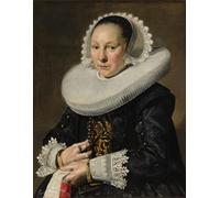 PMEFGJDPE Famous Painting Print Artwork Premium Artwork Portrait of a Woman Probably Aeltje Dircksdr Pater by Frans Hals Modern Canvas for Home Decor 60x90cm