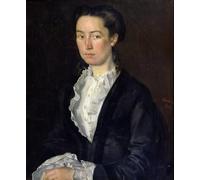 PMEFGJDPE Famous Painting Print Artwork Premium Artwork Portrait of Adélaéde Mathilde Rousseaux by Jean Jacques Henner Modern Canvas for Home Decor 60x90cm