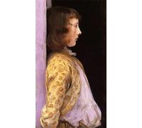 PMEFGJDPE Famous Painting Print Artwork Premium Artwork Portrait of Dorothy Barnard John Sargent Modern Canvas for Home Decor 60x90cm