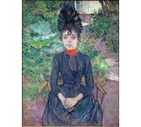 PMEFGJDPE Famous Painting Print Artwork Premium Artwork Portrait of Justine Dieuhl by Henri De Toulouse Lautrec Modern Canvas for Home Decor 60x90cm