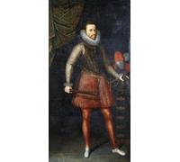 PMEFGJDPE Famous Painting Print Artwork Premium Artwork Portrait of the Archduke Albert Standing Full Length Holding a Baton by Sánchez Coello Modern Canvas for Home Decor 60x90cm