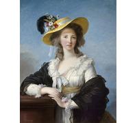 PMEFGJDPE Famous Painting Print Artwork Premium Artwork Portrait of Yolande Gabrielle Martine De by Elisabeth Louise Vigee Lebrun Modern Canvas for Home Decor 60x90cm