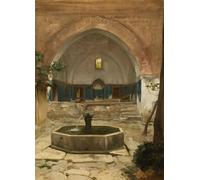 PMEFGJDPE Famous Painting Print Artwork Premium Artwork Ruined Broussai by Frederic Leighton Modern Canvas for Home Decor 60x90cm
