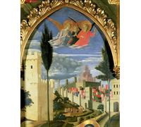 PMEFGJDPE Famous Painting Print Artwork Premium Artwork Santa Trinita Altarpiece the Grieving Angels Tempera Gold on by Fra Angelico Modern Canvas for Home Decor 60x90cm