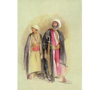 PMEFGJDPE Famous Painting Print Artwork Premium Artwork Sheik Hussein of Gebel Tor and His Son by John Frederick Lewis Modern Canvas for Home Decor 60x90cm