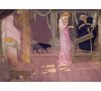 PMEFGJDPE Famous Painting Print Artwork Premium Artwork Sleeping Beauty by John Dickson Batten Modern Canvas for Home Decor 60x90cm