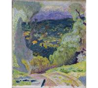 PMEFGJDPE Famous Painting Print Artwork Premium Artwork Southern Setting Le Cannet by Pierre Bonnard Modern Canvas for Home Decor 60x90cm