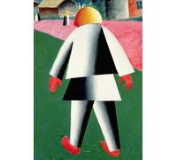 PMEFGJDPE Famous Painting Print Artwork Premium Artwork the 'cab by Kazimir Severinovich Malevich Modern Canvas for Home Decor 60x90cm