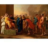 PMEFGJDPE Famous Painting Print Artwork Premium Artwork the Continence of Scipio by Nicolas Poussin Modern Canvas for Home Decor 60x90cm