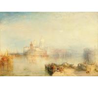 PMEFGJDPE Famous Painting Print Artwork Premium Artwork the Dogana and Santa Maria Della Salute by Mallord William Turner Modern Canvas for Home Decor 60x90cm