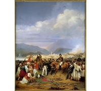 PMEFGJDPE Famous Painting Print Artwork Premium Artwork the General House Receives the Surrender of the Castle of Moree by Jean Charles Langlois Modern Canvas for Home Decor 60x90cm