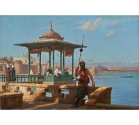 PMEFGJDPE Famous Painting Print Artwork Premium Artwork the Harem in the Kiosk by Famous Artist Modern Canvas for Home Decor 60x90cm